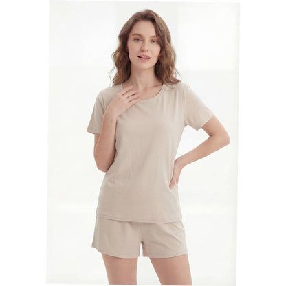 Bamboo Cotton Women's Pajama Set Soft Breathable