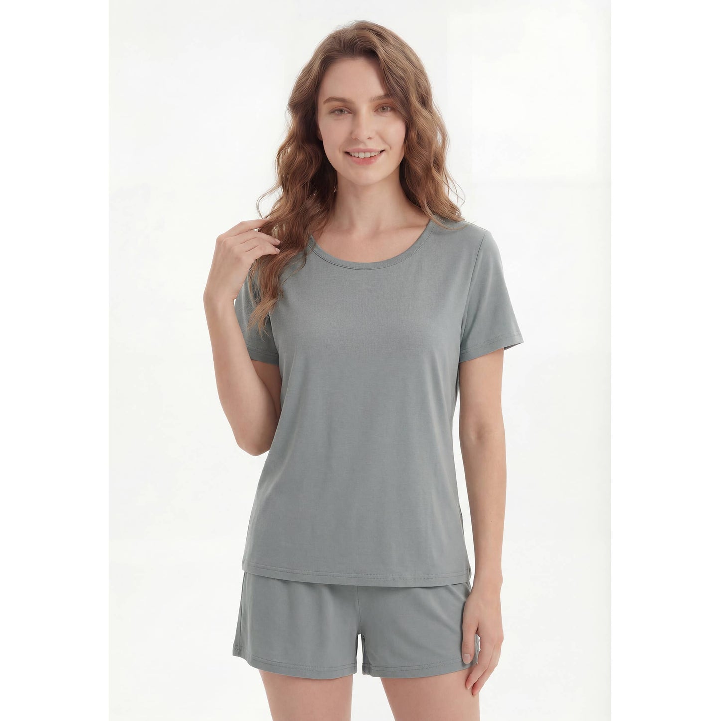 Bamboo Cotton Women's Pajama Set Soft Breathable