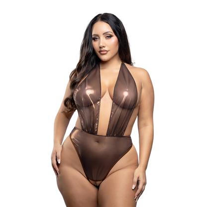 Chocolate Pearl Plunge Teddy